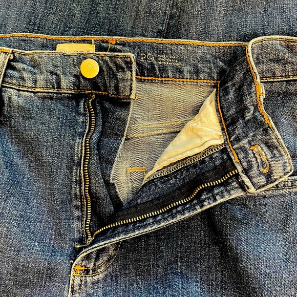 Pilcro Wide Leg High Rise Medium Blue Wash Denim Jean Size 29 - Picture 6 of 11